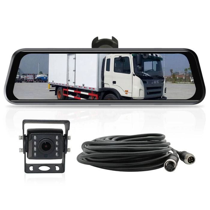 Elinz K Series 9.6" Full Screen Display Replacement Mirror Monitor Small Heavy Duty Ahd 1080p Reversing Camera 10m Cable