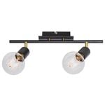 Mercator Tiffany 2 Light Spotlight - Black