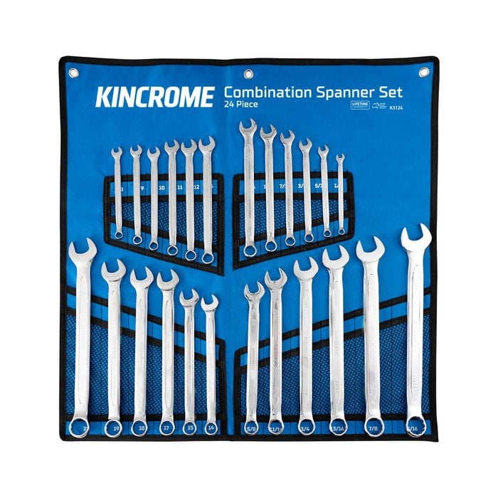 Kincrome 24 Piece Metric / Imperial Combination Spanner Set