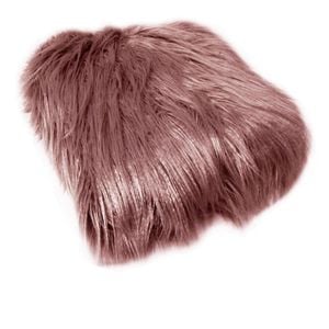 Bloomington Mia Luxury Long Hair Faux Fur Throw Rug 127 x 152 cm Rust