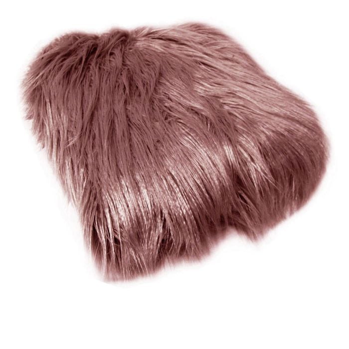 Bloomington Mia Luxury Long Hair Faux Fur Throw Rug 127 x 152 cm Rust
