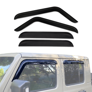 AUSGO Luxury Weather Shields for Jeep Gladiator Dual Cab 2020-Onwards Weathershields Window Visors Wind Deflectors