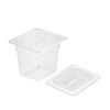 SOGA Clear Gastronorm Pan 1/6 150mm Deep with Lid