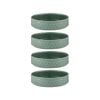 4PK Ladelle Heath 15cm Round Porcelain Serving Bowl - Jade