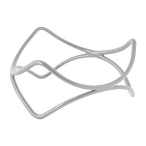 Ryner Spiral Riser Display Stand Silver 100mm 6 Pack Buffet Catering Food Display