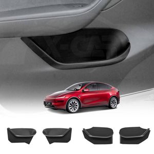 Door Side Storage Box for Tesla Model Y L 6-Seat 2026-Onwards Full Cover Organizer Tray