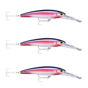3x Rapala 14cm X Rap Magnum 20 Deep Diving Trolling Lures - HD Real Red Bait