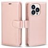 Tough On for Apple iPhone 16 Pro Max Flip Wallet Leather Case Rose Gold
