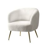 Artiss Armchair Boucle White