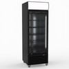 Thermaster 540L Single Glass Door Black Colourbond Upright Drink Fridge LG-540BP
