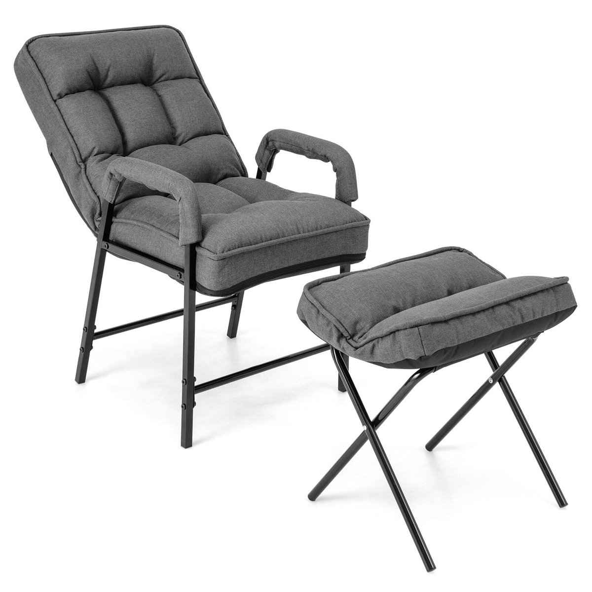 Adjustable reclining folding chair sale