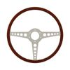 Classic 3 Spoke 15 Inch Wood Rim Steering Wheel suits Jaguar E-Type XKE