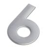 Sandleford 75mm 6 Stainless Steel Self Adhesive Numeral