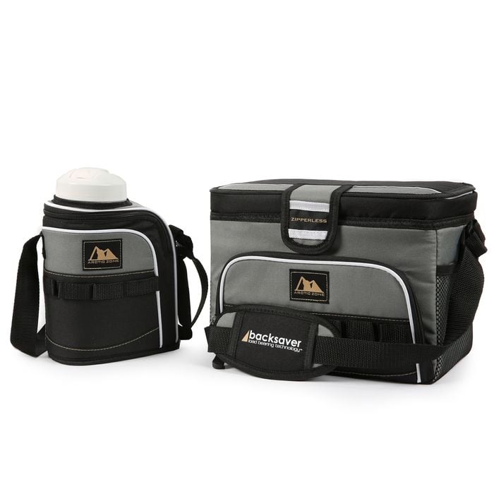 Arctic Zone 12 Can Zipperless Soft Cooler With Jug