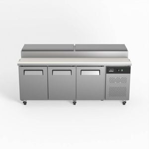 AG Equipment AG 3 Door Saladette Fridge - 10 x 1/3 GN Trays - Pizza Prep Fridges (AG-SH3000-800)
