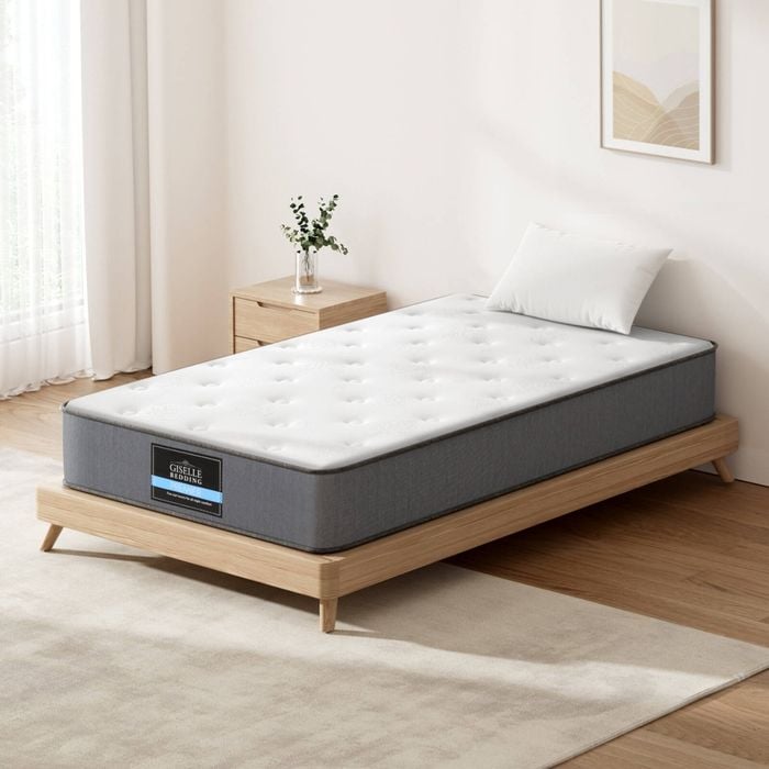 Giselle Bedding King Single Tight top High density foam Knitted fabric 23cm Mattress Pocket spring