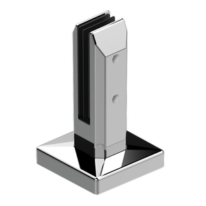 ProtectorAl 95 x 95 x 162mm Stainless Steel Glass Fence Chisel Spigot - 2 Pack