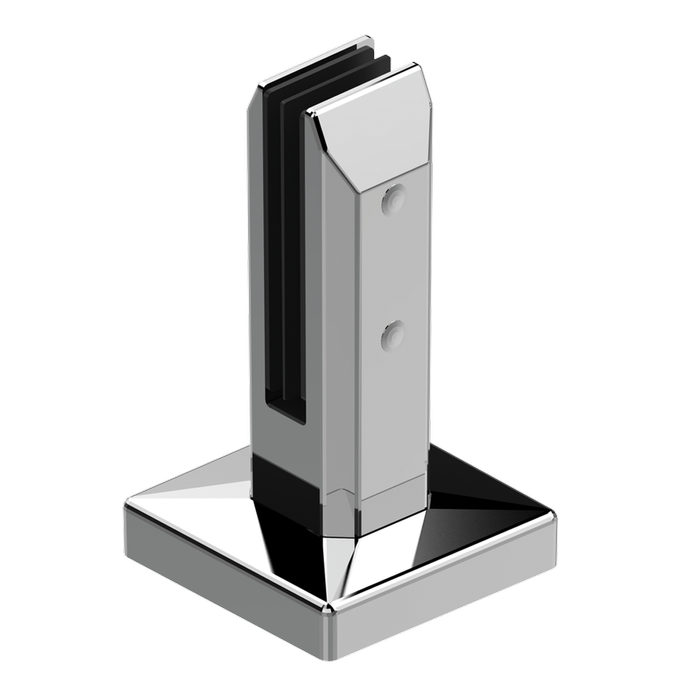 ProtectorAl 95 x 95 x 162mm Stainless Steel Glass Fence Chisel Spigot - 2 Pack