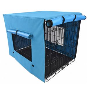 36' Portable Foldable Dog Cat Rabbit Collapsible Crate Pet Cage with Cover