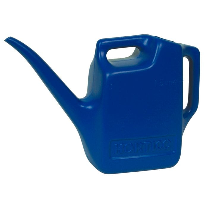 Hortico 1.5L Blue Plastic Watering Can
