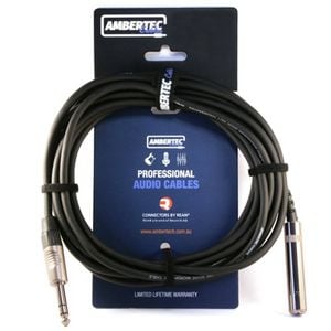 6.35mm Headphone Extension Cable, Rean Connectors, 5m