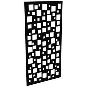 ProtectorAl 300-1200w x 1201-2400h Satin Black/Gloss Black Squares Unframed Composite Deco Panel