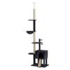 PaWz 275cm Adjustable Height Cat Scratching Tree - Dark Grey