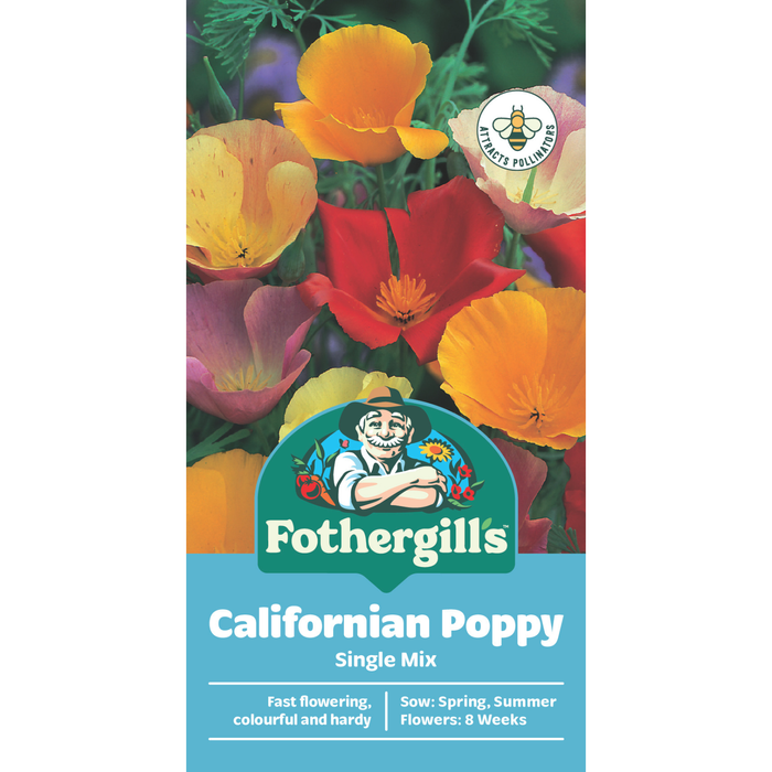 Fothergill's Californian Poppy Single Mixed Flower Seeds