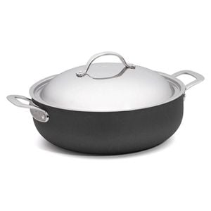 Chasseur Cinq Etoiles Hard Anodised Chef Pan with Lid 30cm / 6.5L