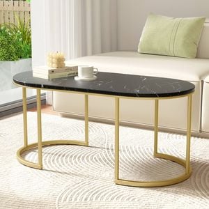 Artiss 100cm Marble Coffee Table