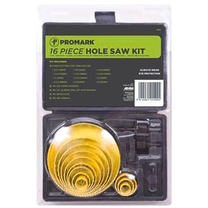 Promark 16 Piece Holesaw Set