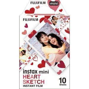 FUJIFILM INSTAX Mini Heart Sketch Film (10 Pack)
