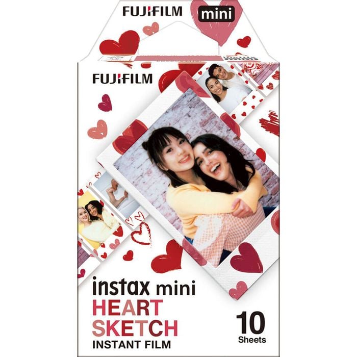 FUJIFILM INSTAX Mini Heart Sketch Film (10 Pack)