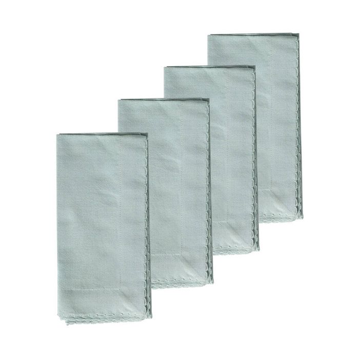 Ecology Weft Set of 4 Napkins 45x45cm Celadon