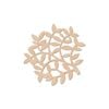 Nord Deco Wooden Coaster Kitchen Decor 10x10cm - Leaves