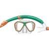 Mirage Splash Junior Silicone Mask/Snorkel Set Snorkeling Accessory Green/Peach