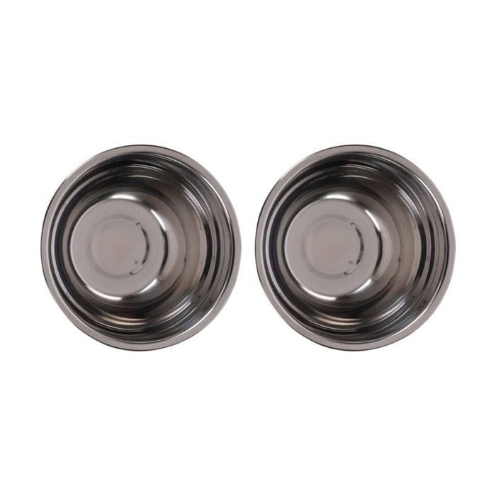 2PK Braz Stainless Steel Kitchen Prep Mixing Bowl Serving Serveware 30cm Silver