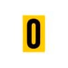 Sandleford 60 x 35mm 0 Yellow Cut Out Self Adhesive Numeral - 0
