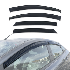 AUSGO Weather Shields for Ford Fiesta WT Series Sedan 2010-2019 Weathershields Window Visors Wind Deflectors