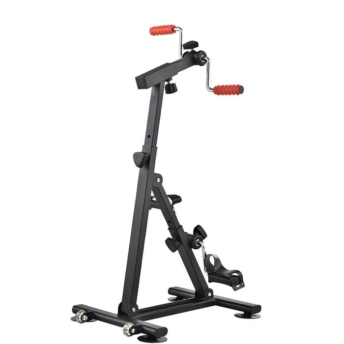 Foot Pedal Exerciser Cycle Leg/Arm Rehabilitation Elderly Training Bike - Stationary Pedal Exerciser
