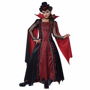 Victorian Vampira Vampires Gothic Medieval Halloween Dress Up Girls Costume L