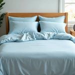 Royal Comfort 1200 Thread Count Sheet Set 4 Piece Double Sky Blue