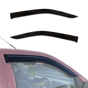 AUSGO Injection Weather Shields for Nissan Navara D40 Extra Cab Weathershields Window Visors Wind Deflectors