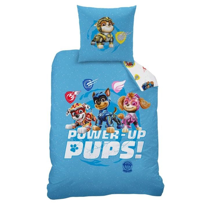 Paw Patrol Power-up Pups Cotton Quilt Cover Set - Single Bed Size