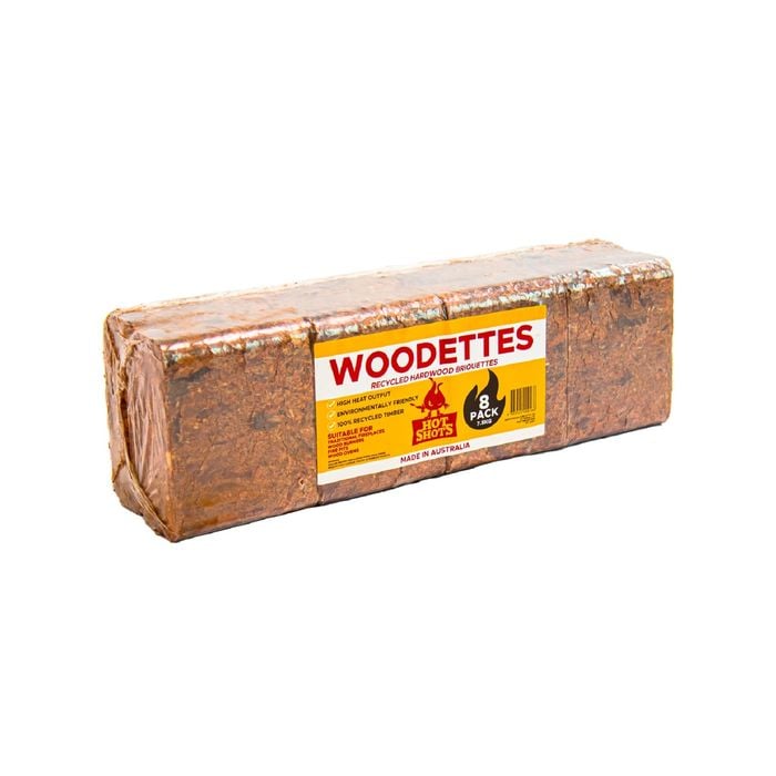 Hot Shots Recycled Timber Woodettes Bricks - 8 Pack