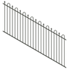 ProtectorAl 1201-2400W x 1200H Woodland Grey Loop & Spear Top Pool Fence Panel Raked 16-30º