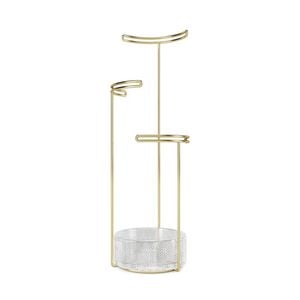 Umbra Tesora Jewellery Stand Glass/ brass