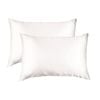 Royal Comfort Mulberry Soft Silk Pillowcase Twin Pack Ivory Standard