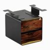 Desky Minimal Under Desk Cabinet Black Frame