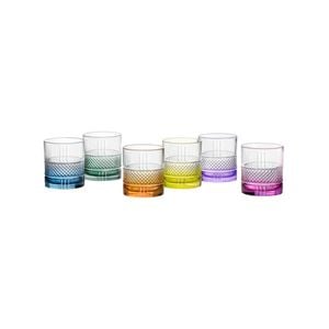 RCR Brilliante Coloured DOF Tumbler 337ml - Set 6